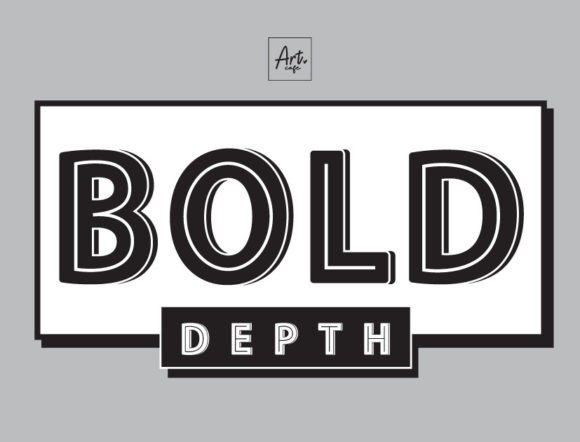 Bold Depth: A Display Typeface That Commands Attention