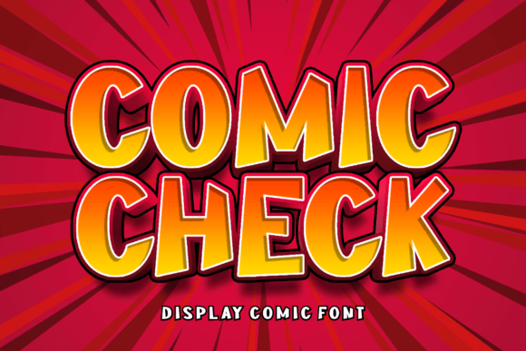 Comic Check: A Playful Font for Creative Designs