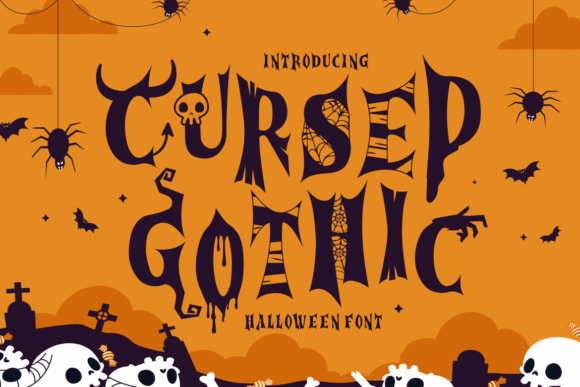 Cursed Gothic: A Spooky Display Typeface for Halloween