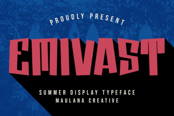 Emivast: A Vibrant Typeface for Sun-Soaked Designs