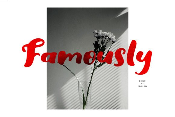 Famously: A Modern Display Font for Joyful Design