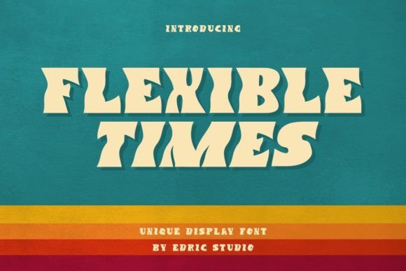 Flexible Times: A Retro Display Font with Bold Character