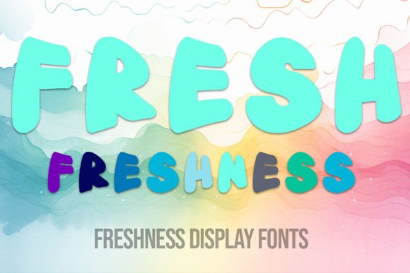 Freshness: A Dynamic All-Caps Display Font