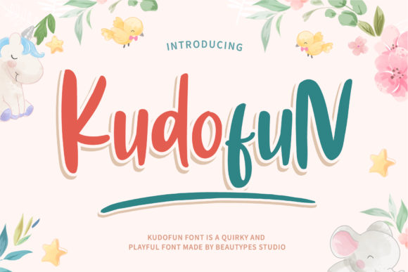 Kudofun: A Playful Display Font for Joyful Designs