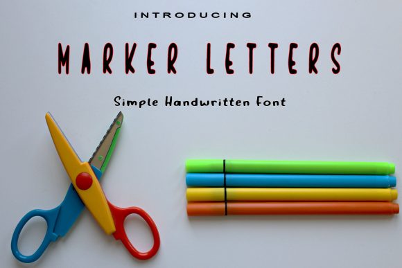 Marker Letters: A Cool and Natural Display Font