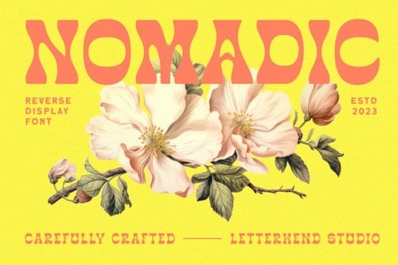 Nomadic: A Classic Reverse Display Font for Creative Projects