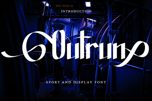 Outrun: A Display Font for Bold, Modern Creations