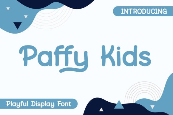 Paffy Kids: A Playful Display Font for Creative Projects