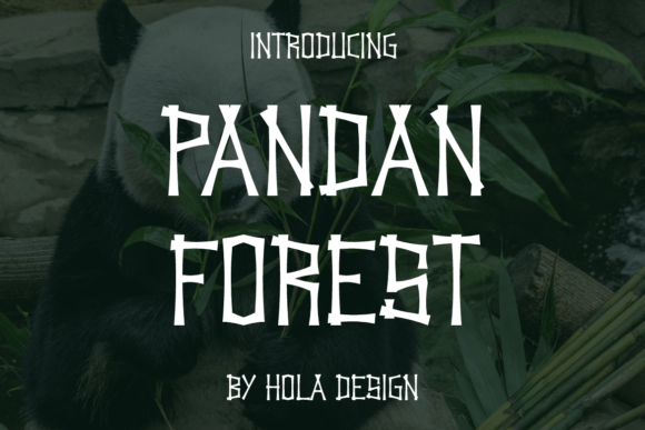Pandan Forest: A Playful Font for Whimsical Designs