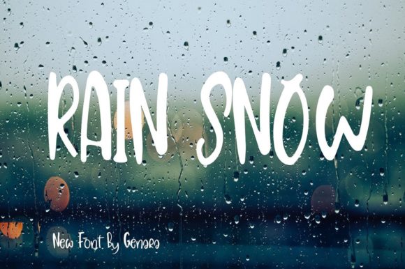 Rain Snow: A Friendly Font for Creative Projects