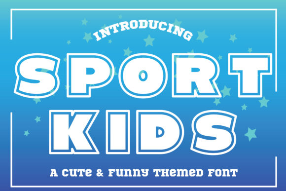 Sport Kids: The Bold Display Font for Dynamic Designs