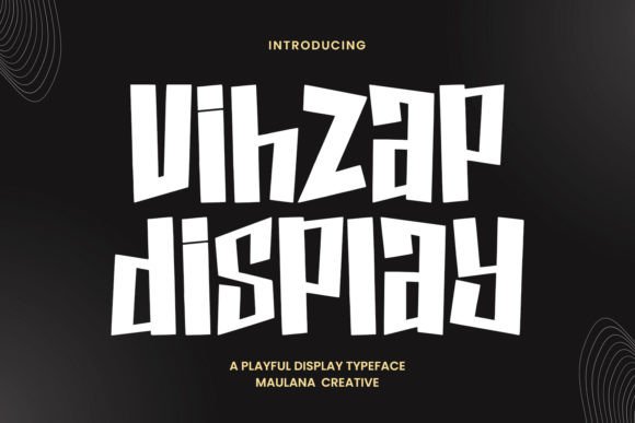 Vihzap: A Playful Display Font for Vibrant Designs