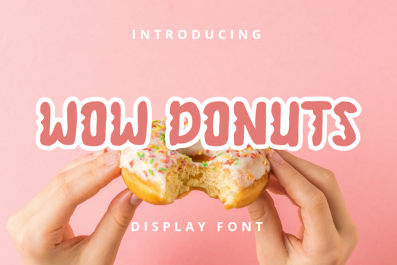 Wow Donuts: A Playful Display Font for Creative Projects